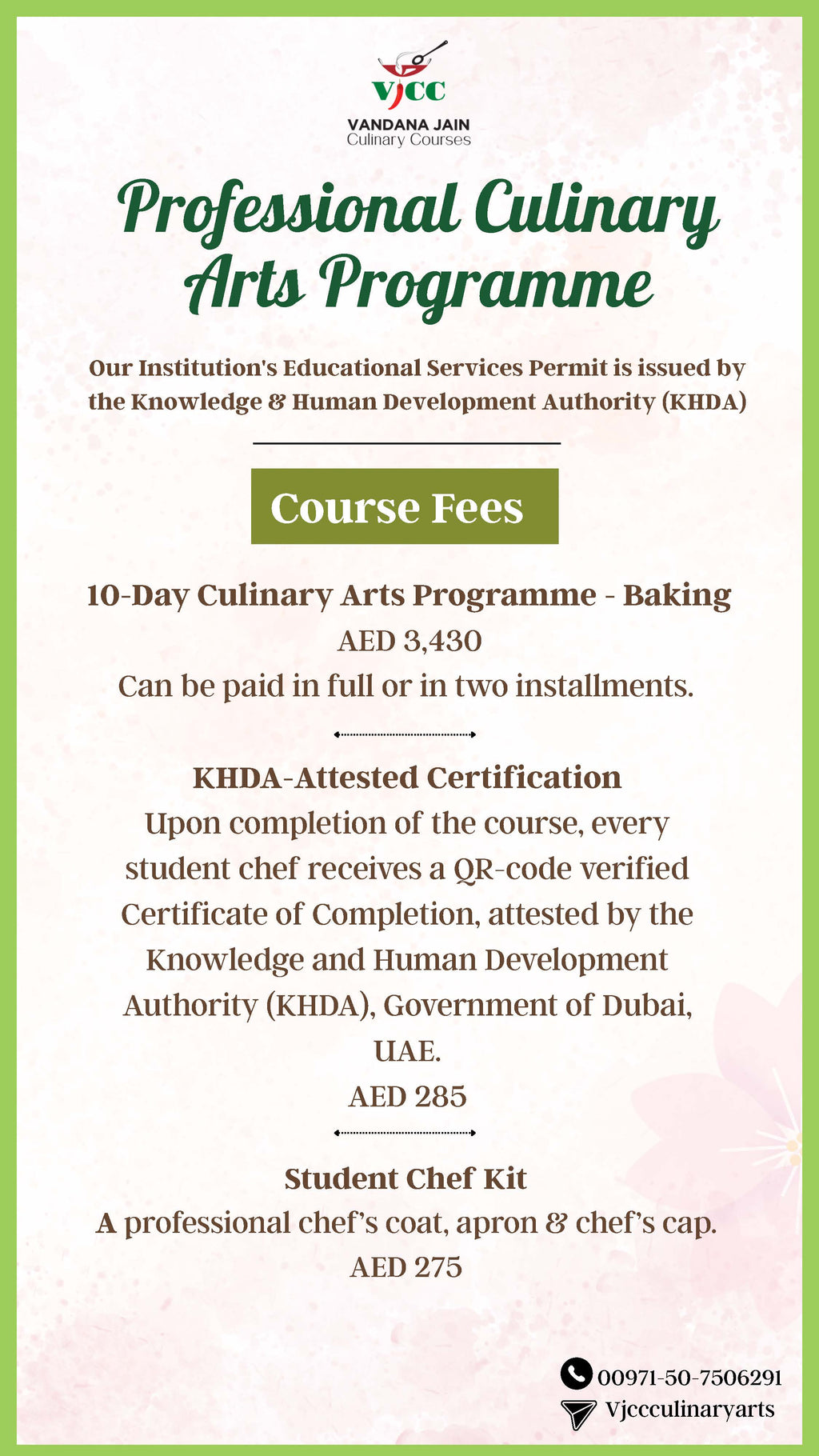 10-Days Culinary Arts Programme-Baking