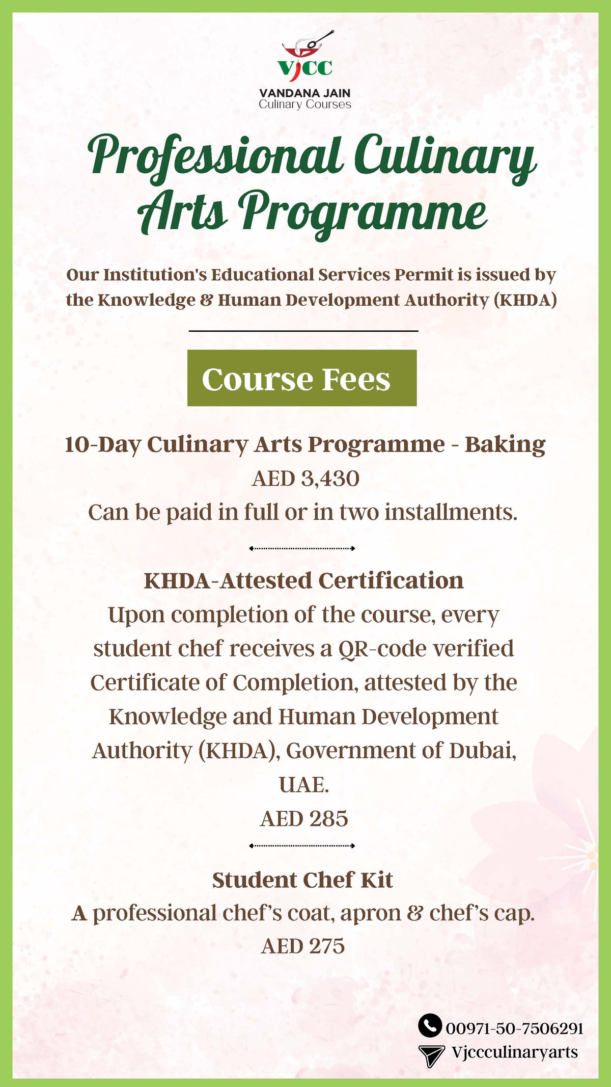 10-Days Culinary Arts Programme-Baking