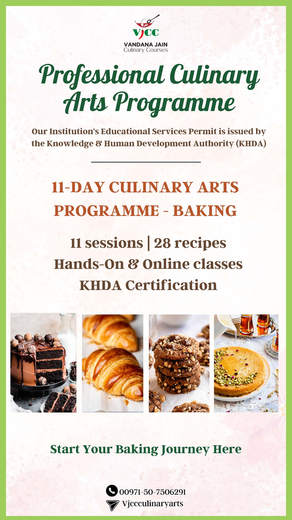 11 Days Culinary Arts Programme - Baking