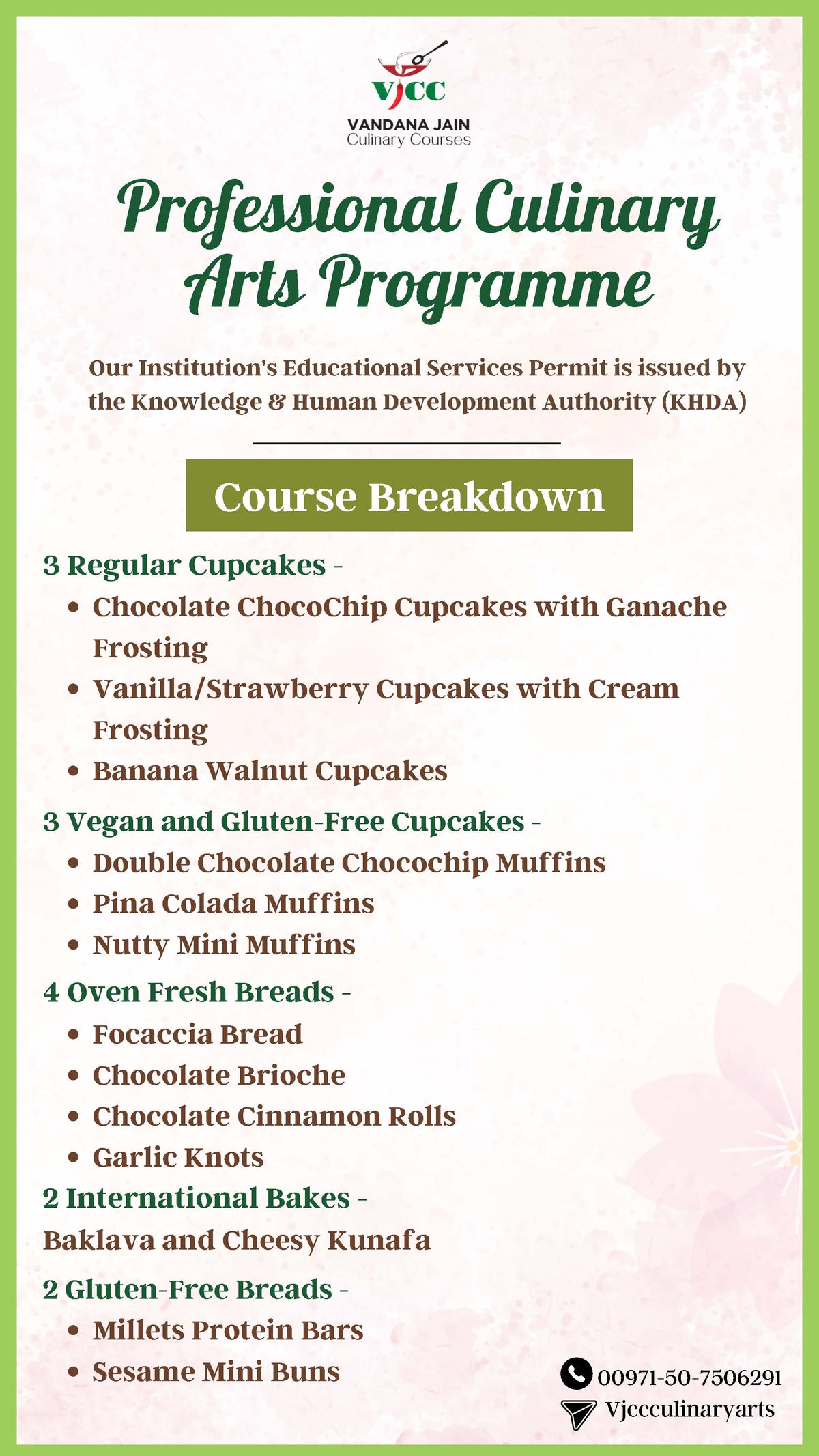 11 Days Culinary Arts Programme - Baking