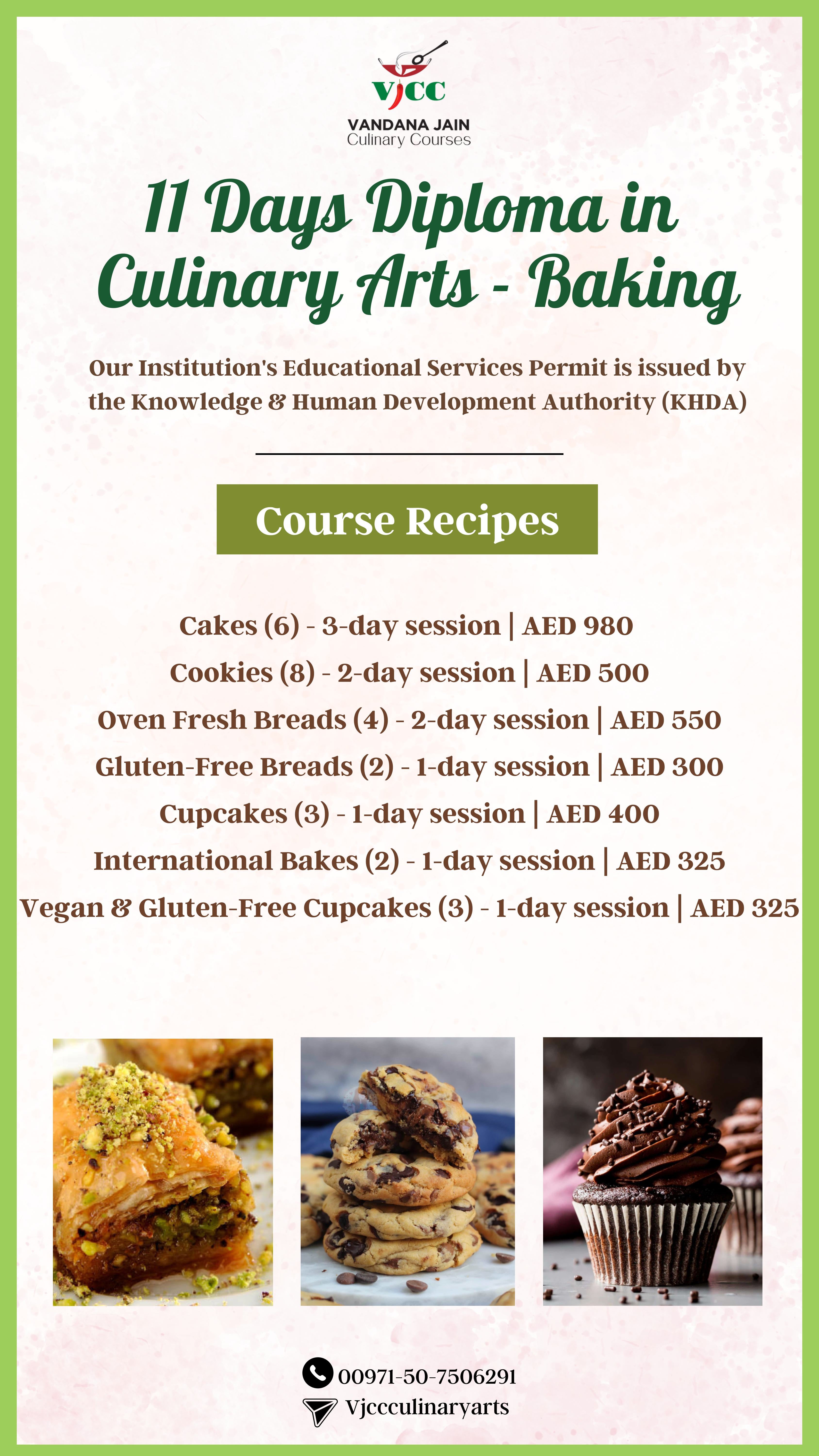 11 Days Diploma in Culinary Arts - Baking