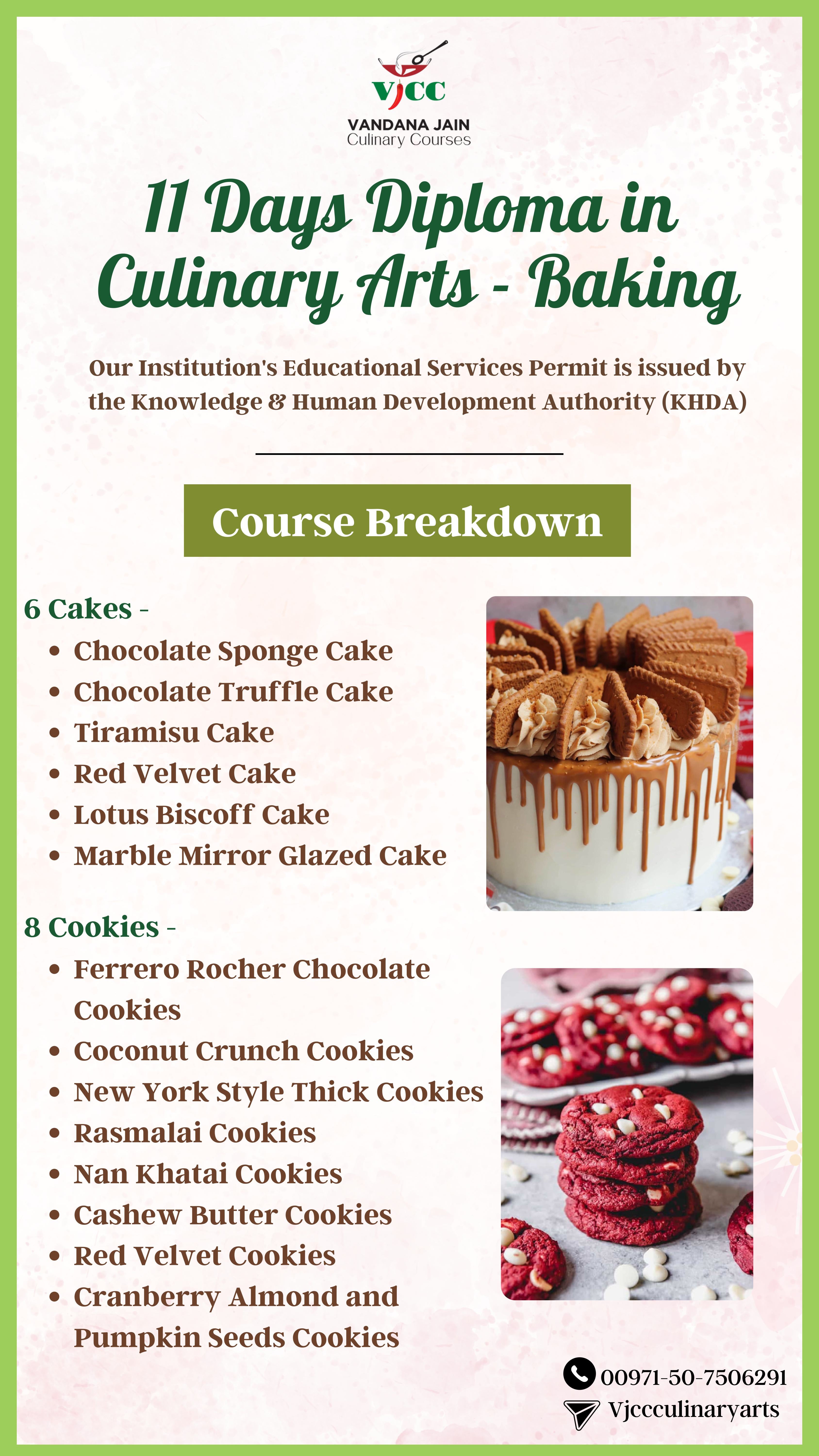 11 Days Diploma in Culinary Arts - Baking