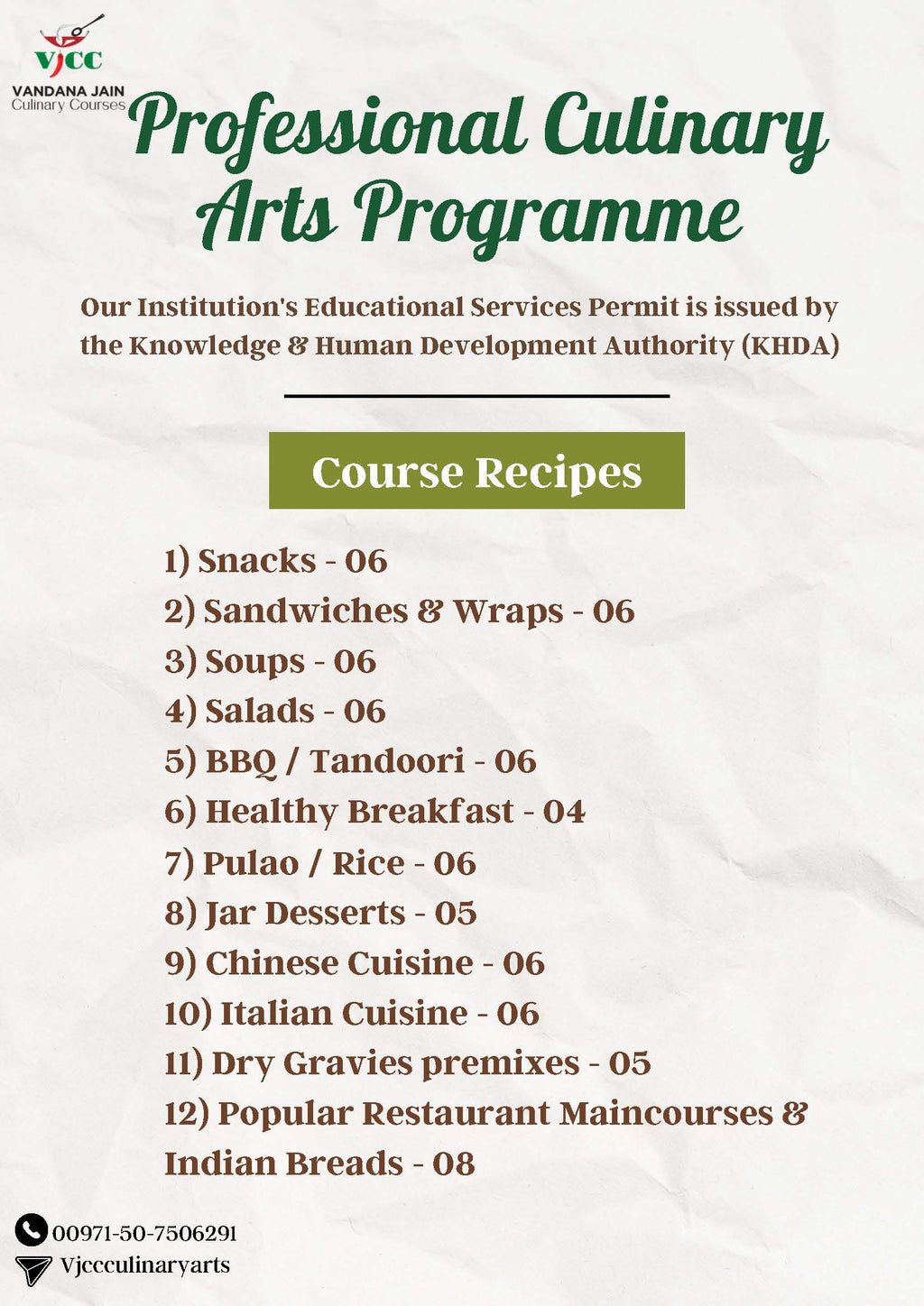 12-Day Culinary Arts Programme-Cooking