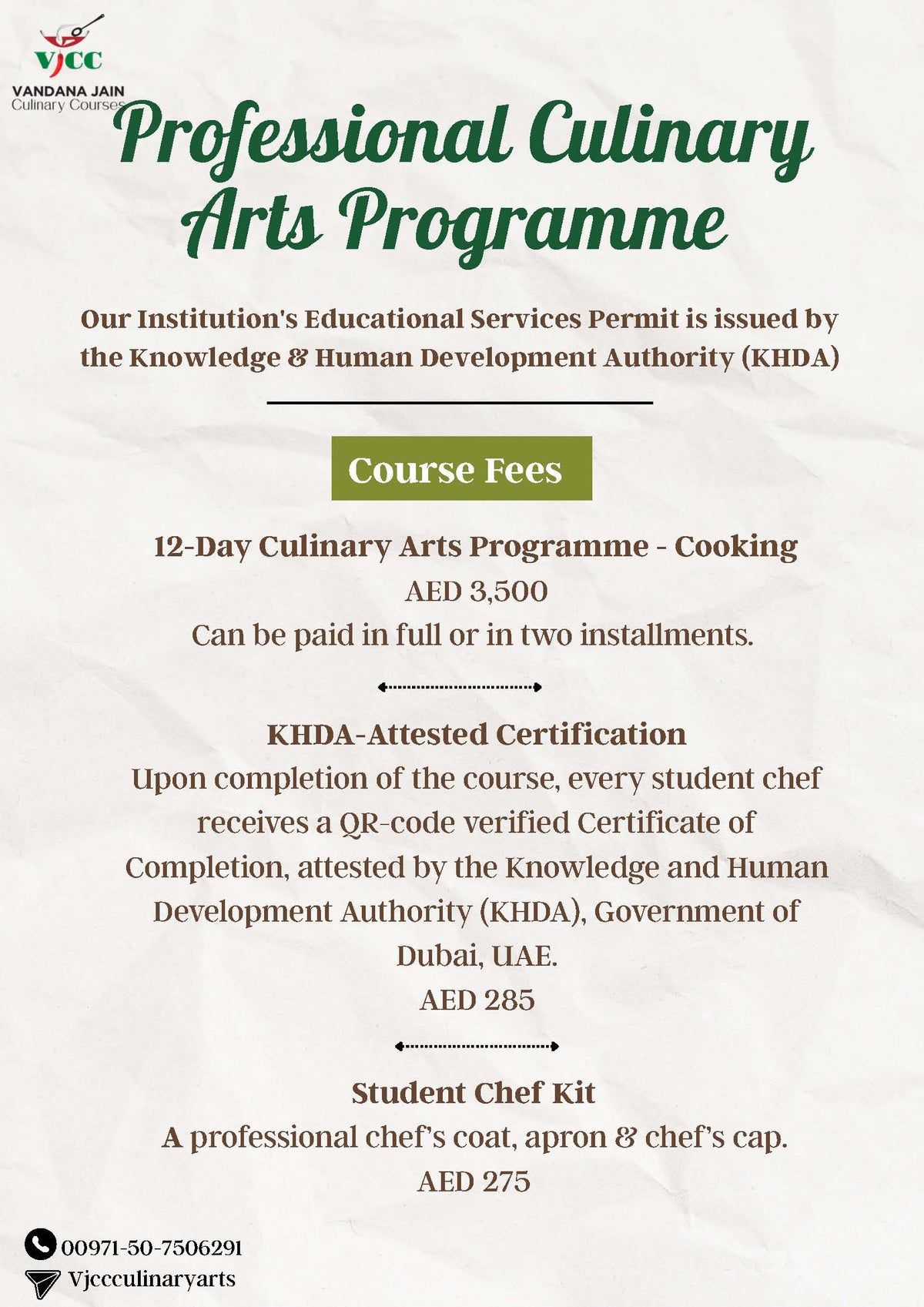 12-Day Culinary Arts Programme-Cooking