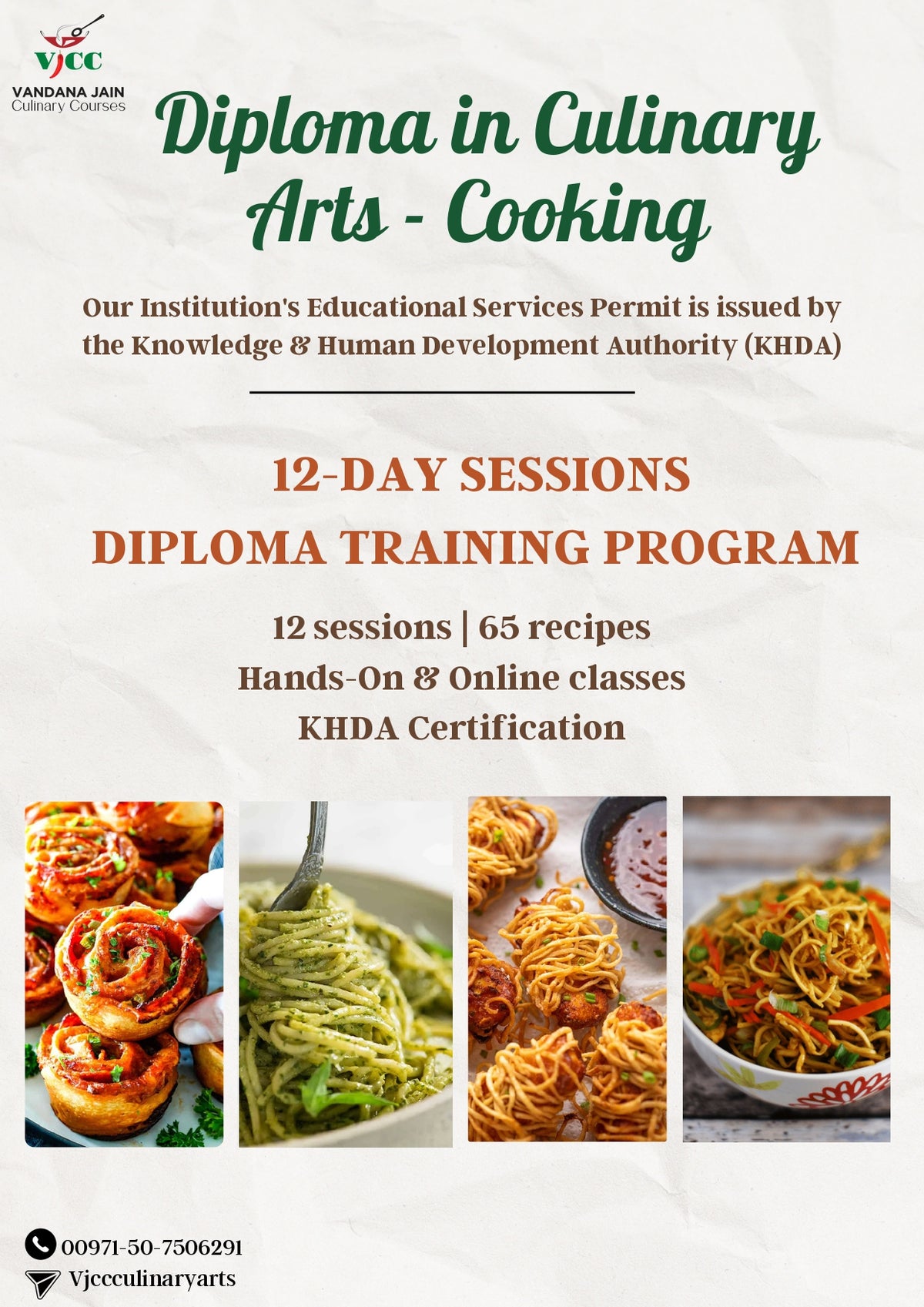 Cooking Course Word 12 Day Cooking Diploma Course – VJCC