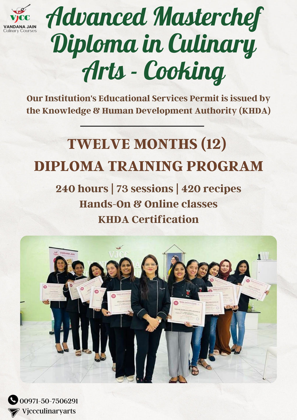 Advanced MasterChef in Culinary Arts - Cooking (12 months)
