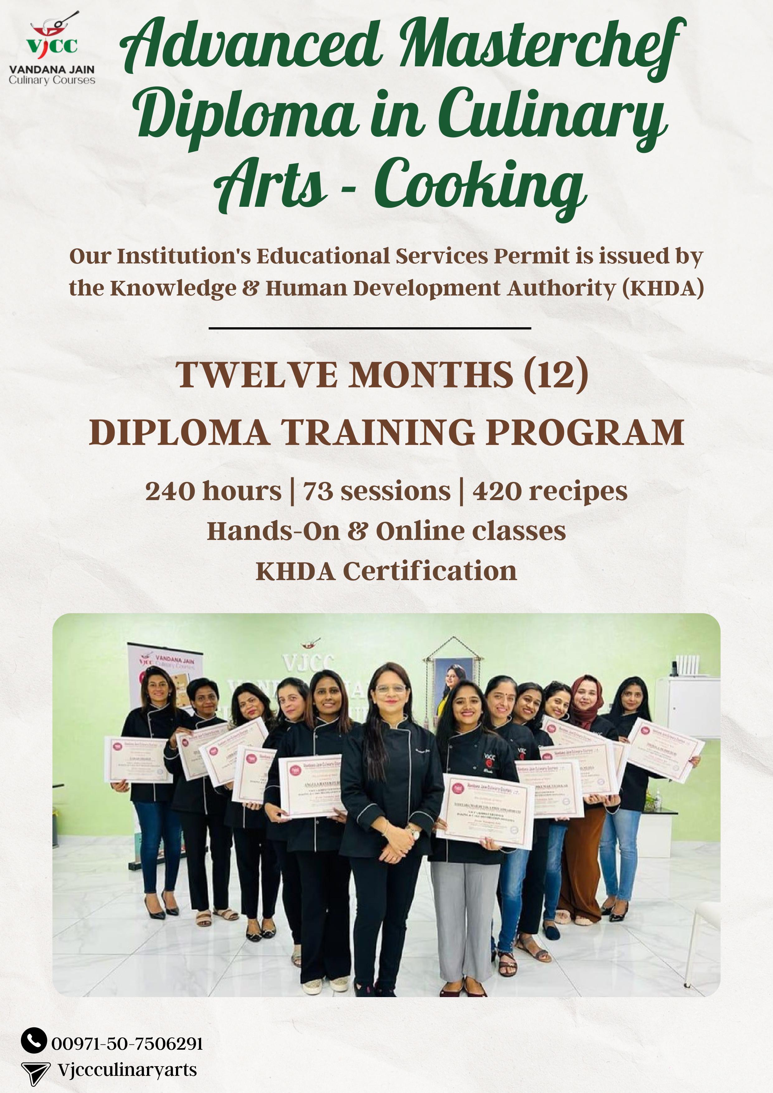 Advanced MasterChef in Culinary Arts - Cooking (12 months)