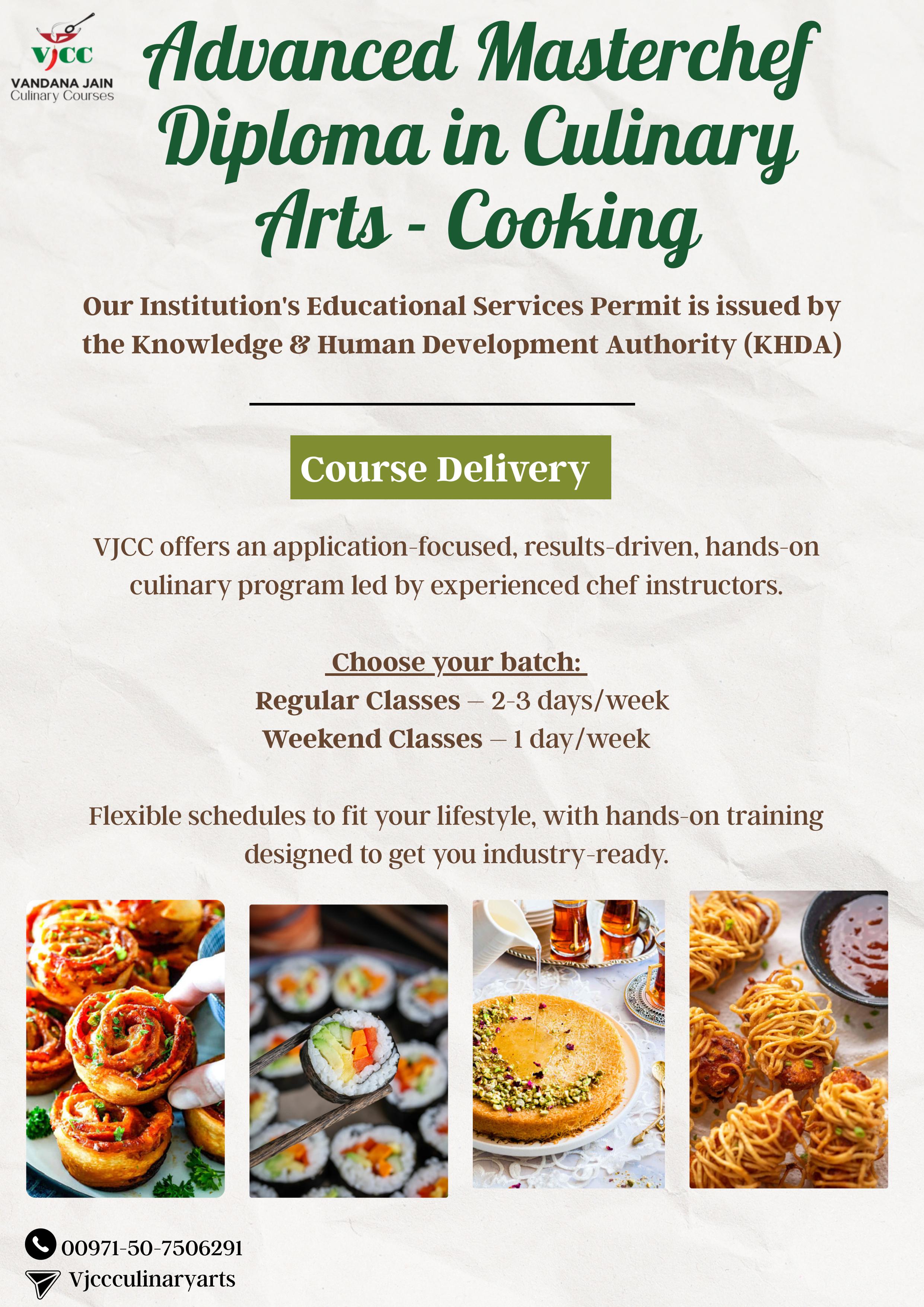 Advanced MasterChef in Culinary Arts - Cooking (12 months)