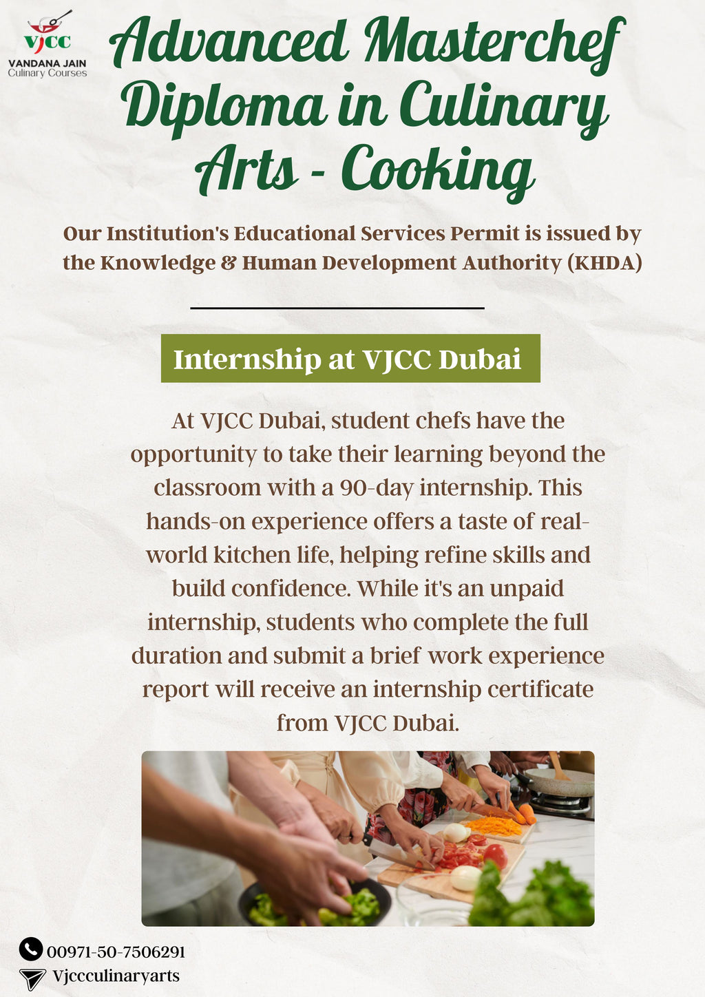 Advanced MasterChef in Culinary Arts - Cooking (12 months)
