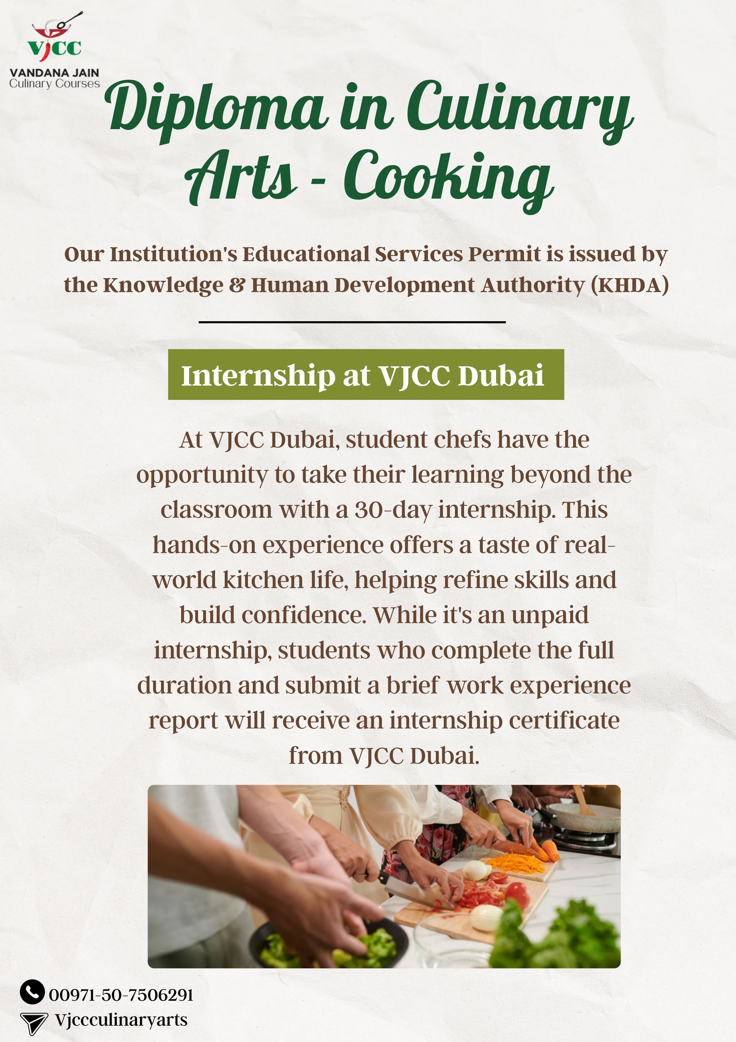 Diploma in Culinary Arts - Cooking (3 months)