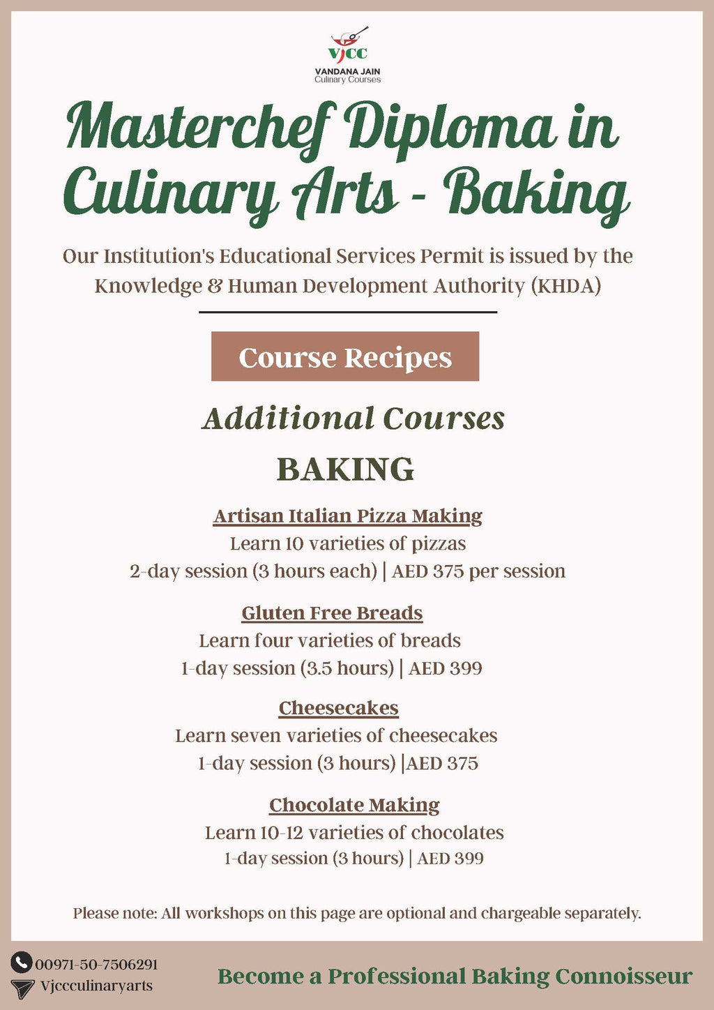 Masterchef Diploma in Baking & Cake Decoration- (41 Days)