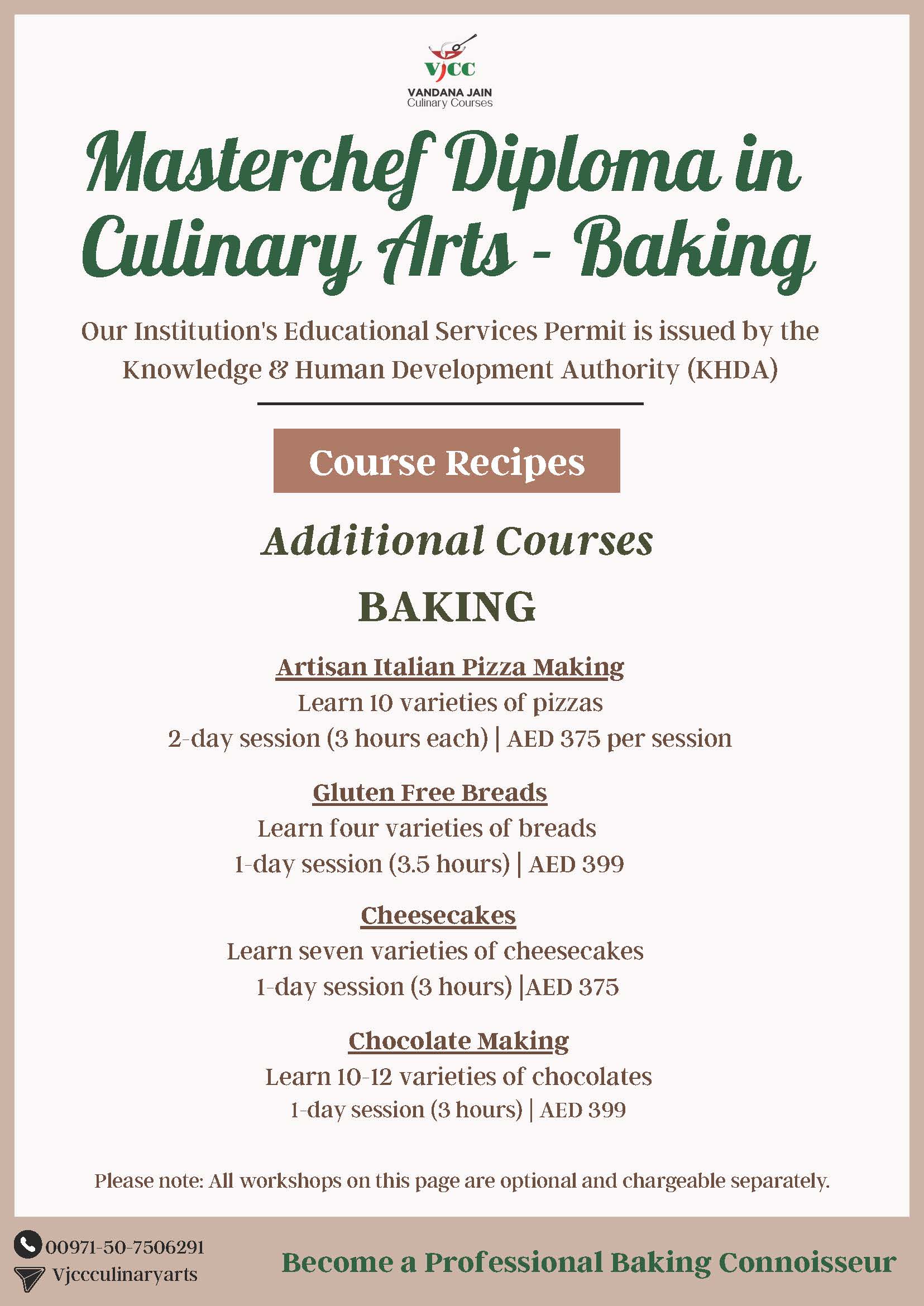 Masterchef Diploma in Baking & Cake Decoration- (41 Days)