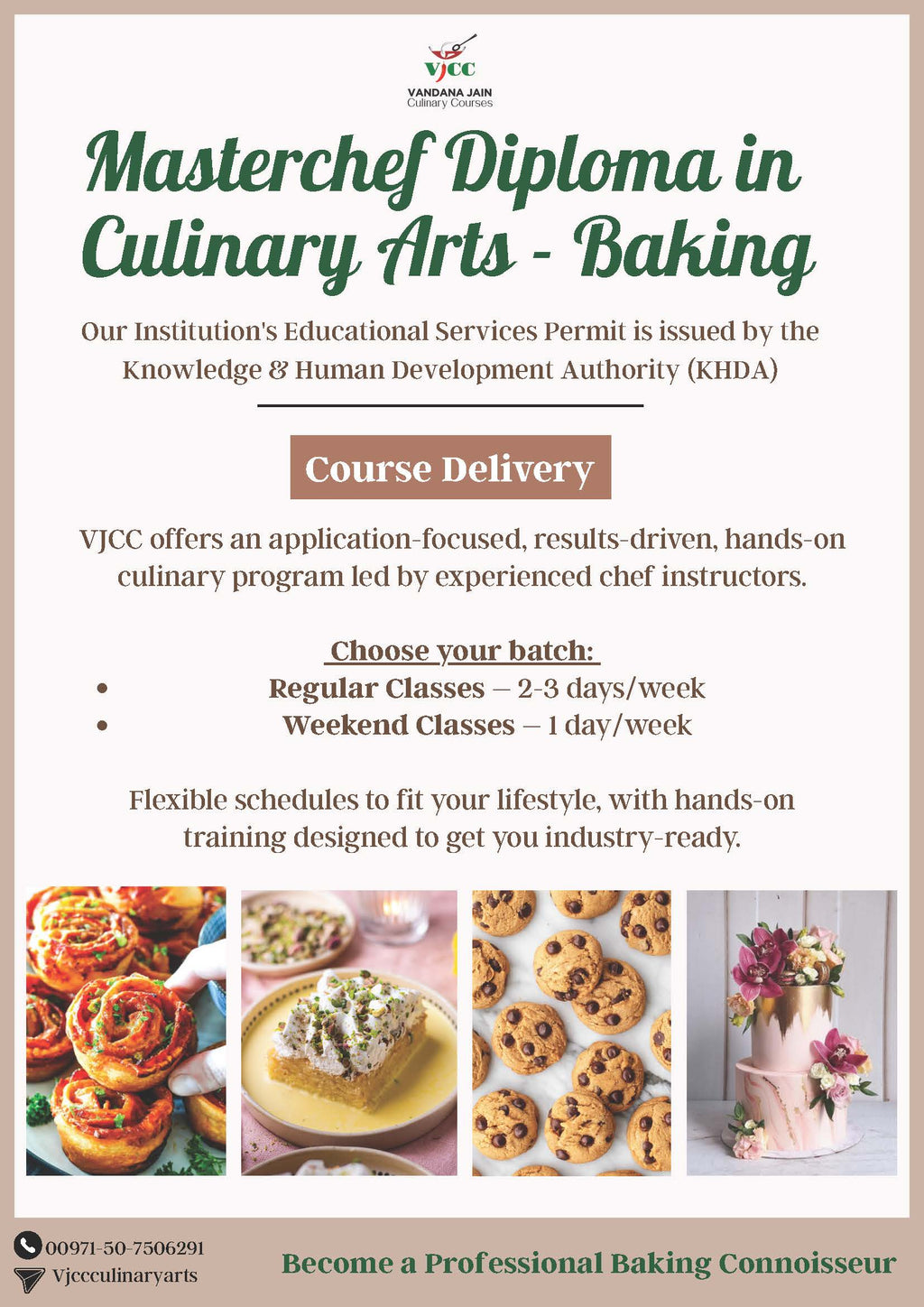 Masterchef Diploma in Baking & Cake Decoration- (41 Days)