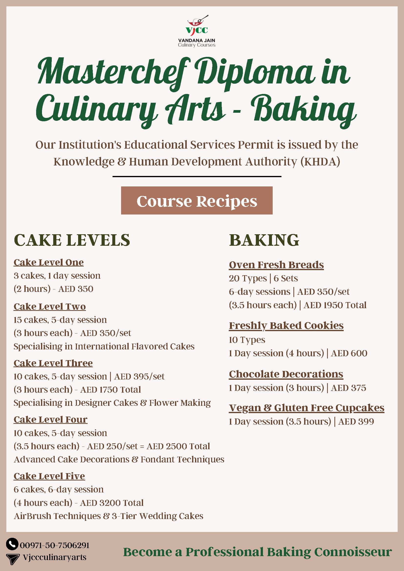 Masterchef Diploma in Baking & Cake Decoration- (41 Days)