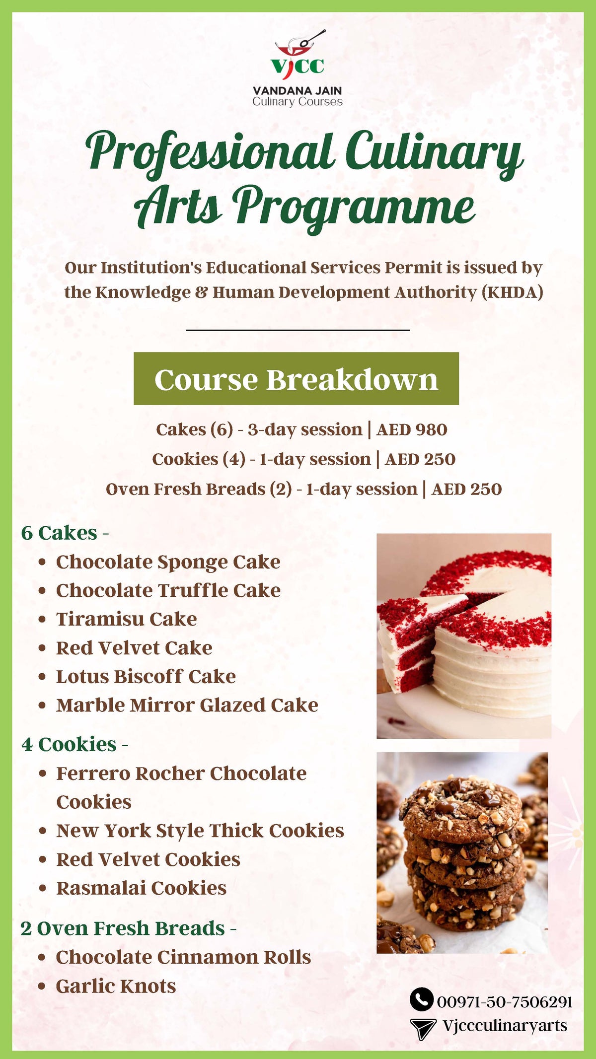 5-Day Culinary Arts Programme - Baking