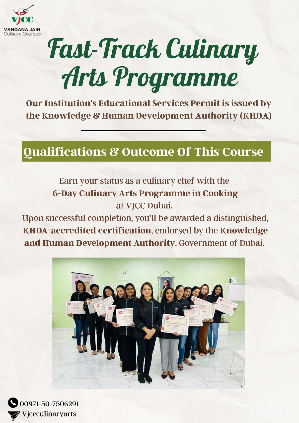 6-Day Culinary Arts Programme- Cooking