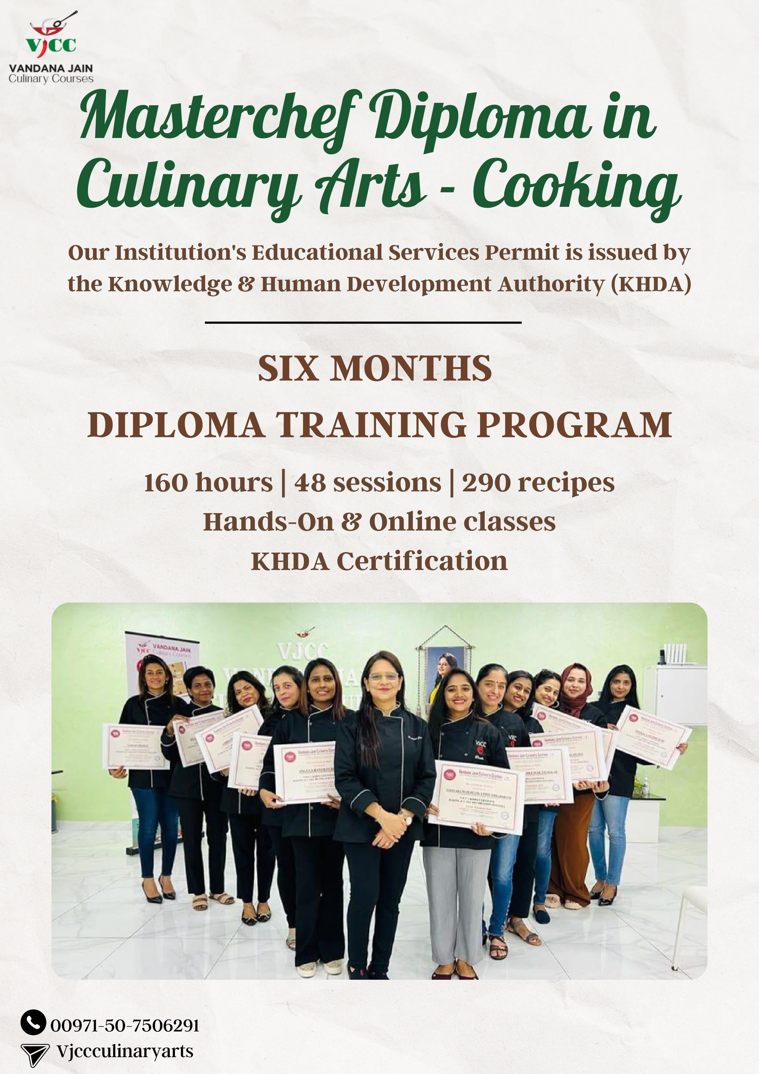 Masterchef Diploma in Culinary Arts - Cooking (6 months)