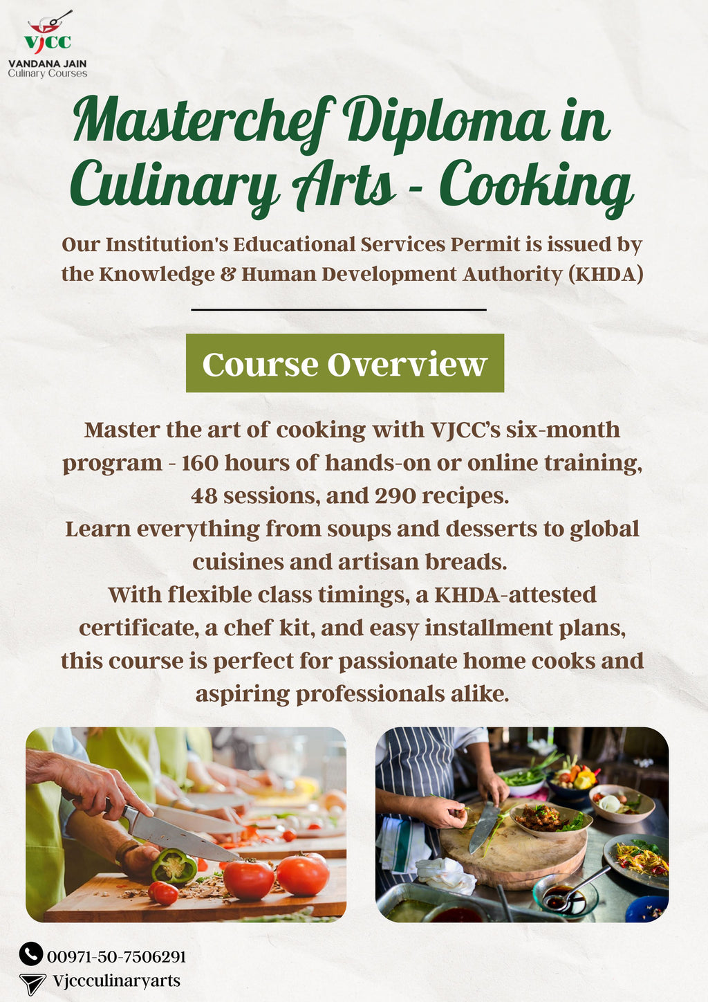Masterchef Diploma in Culinary Arts - Cooking (6 months)