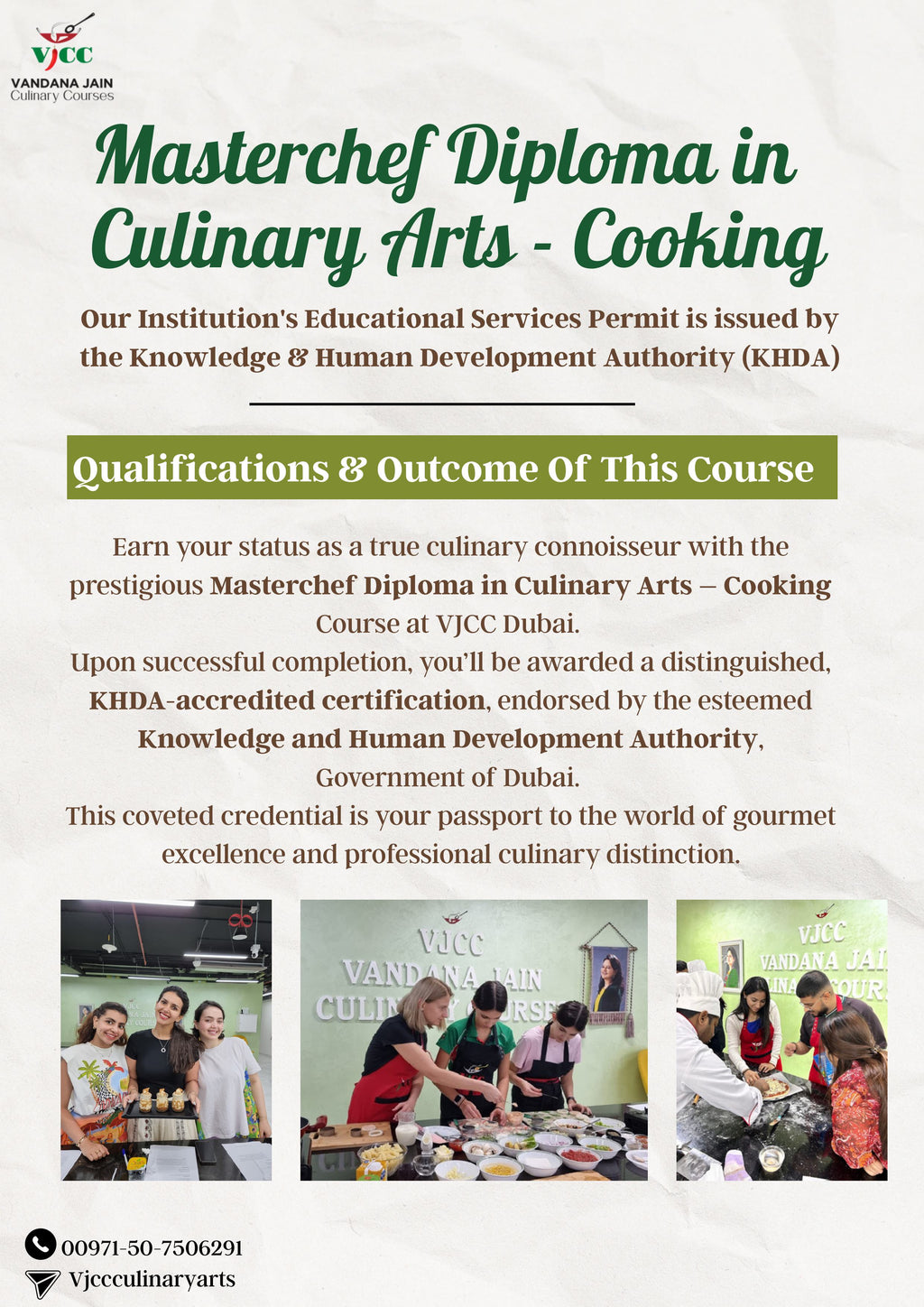 Masterchef Diploma in Culinary Arts - Cooking (6 months)