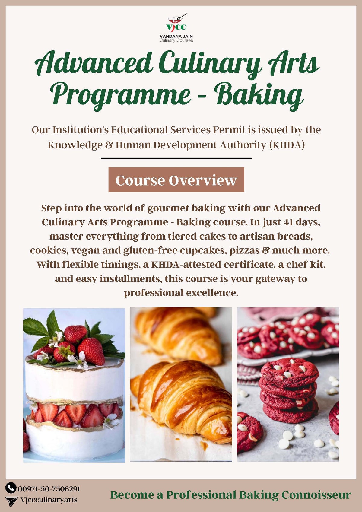 Advanced Culinary Arts Programme – Baking (41-Day)