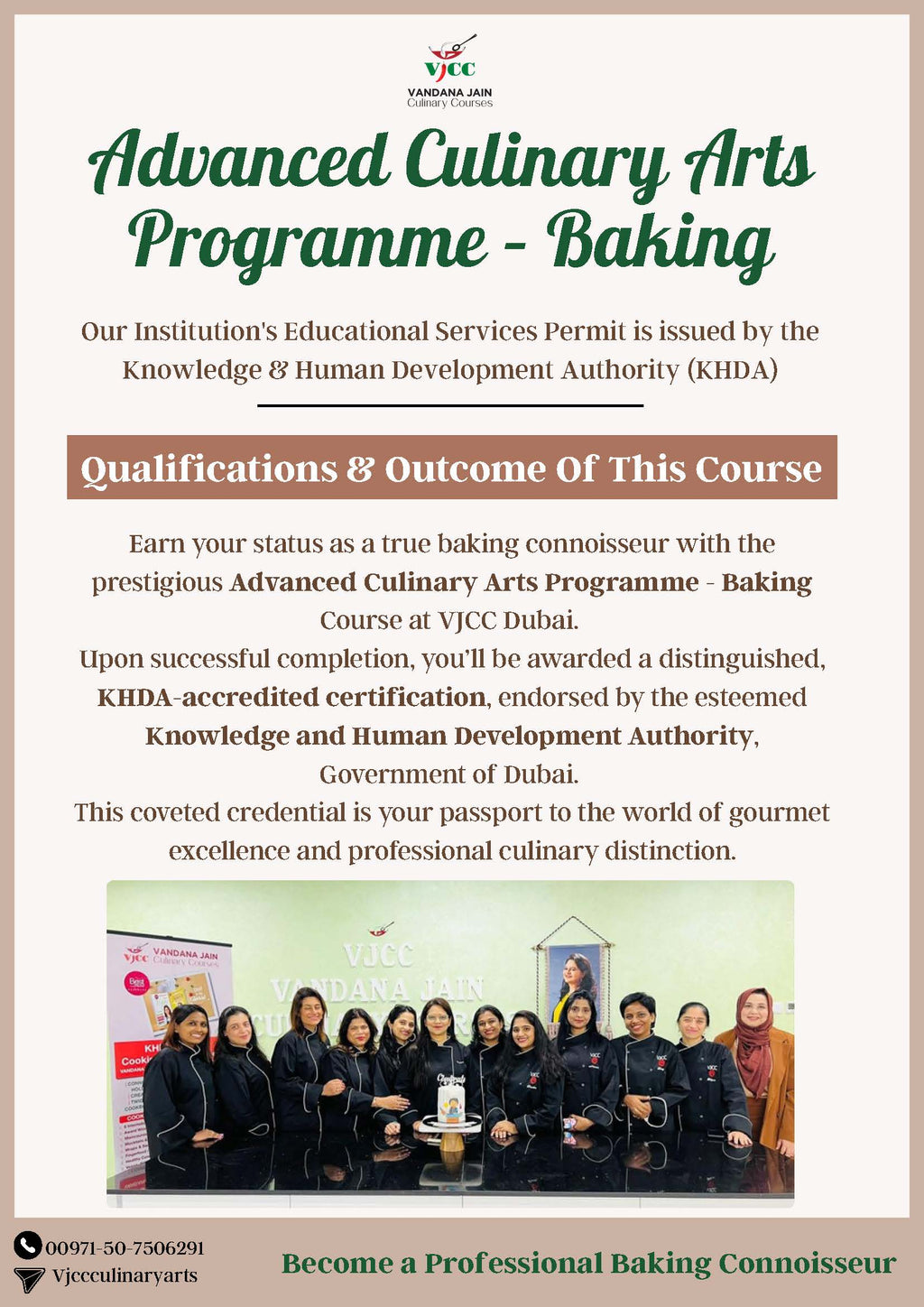 Advanced Culinary Arts Programme – Baking (41-Day)