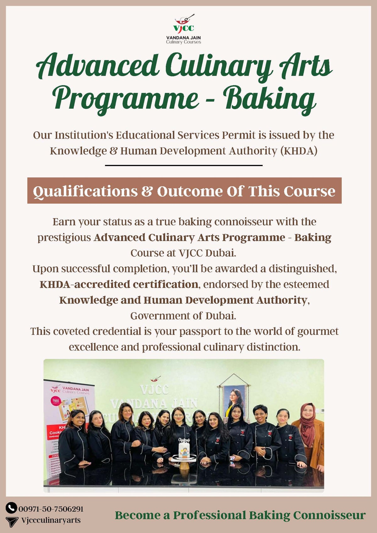 Advanced Culinary Arts Programme – Baking (41-Day)