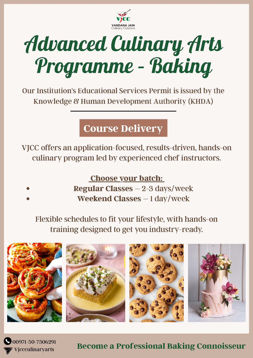 Advanced Culinary Arts Programme – Baking (41-Day)