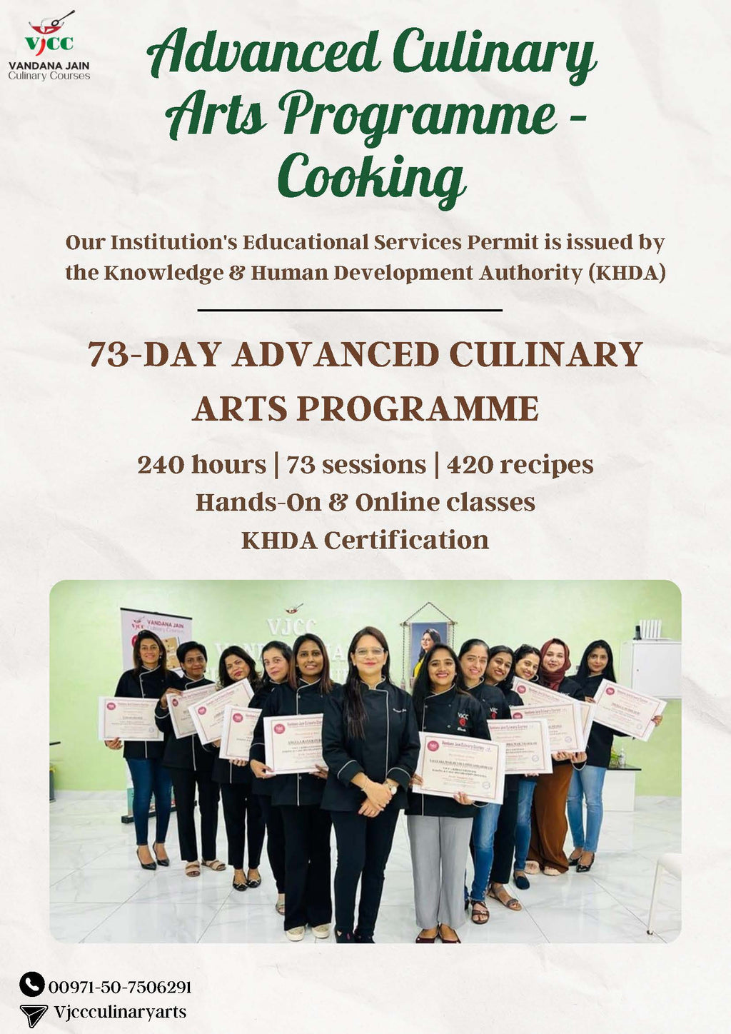 73 Day Advanced Culinary Arts Progamme-Cooking