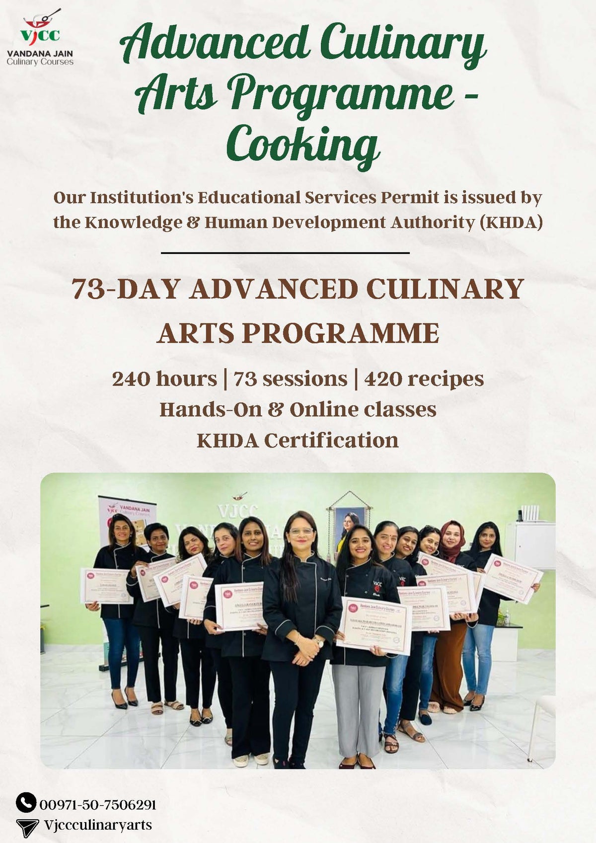 73 Day Advanced Culinary Arts Progamme-Cooking