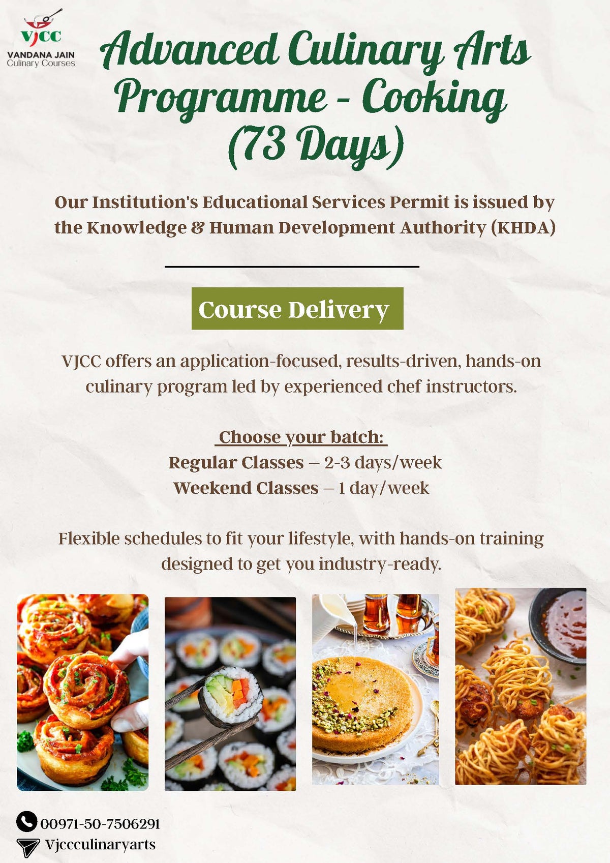 73 Day Advanced Culinary Arts Progamme-Cooking