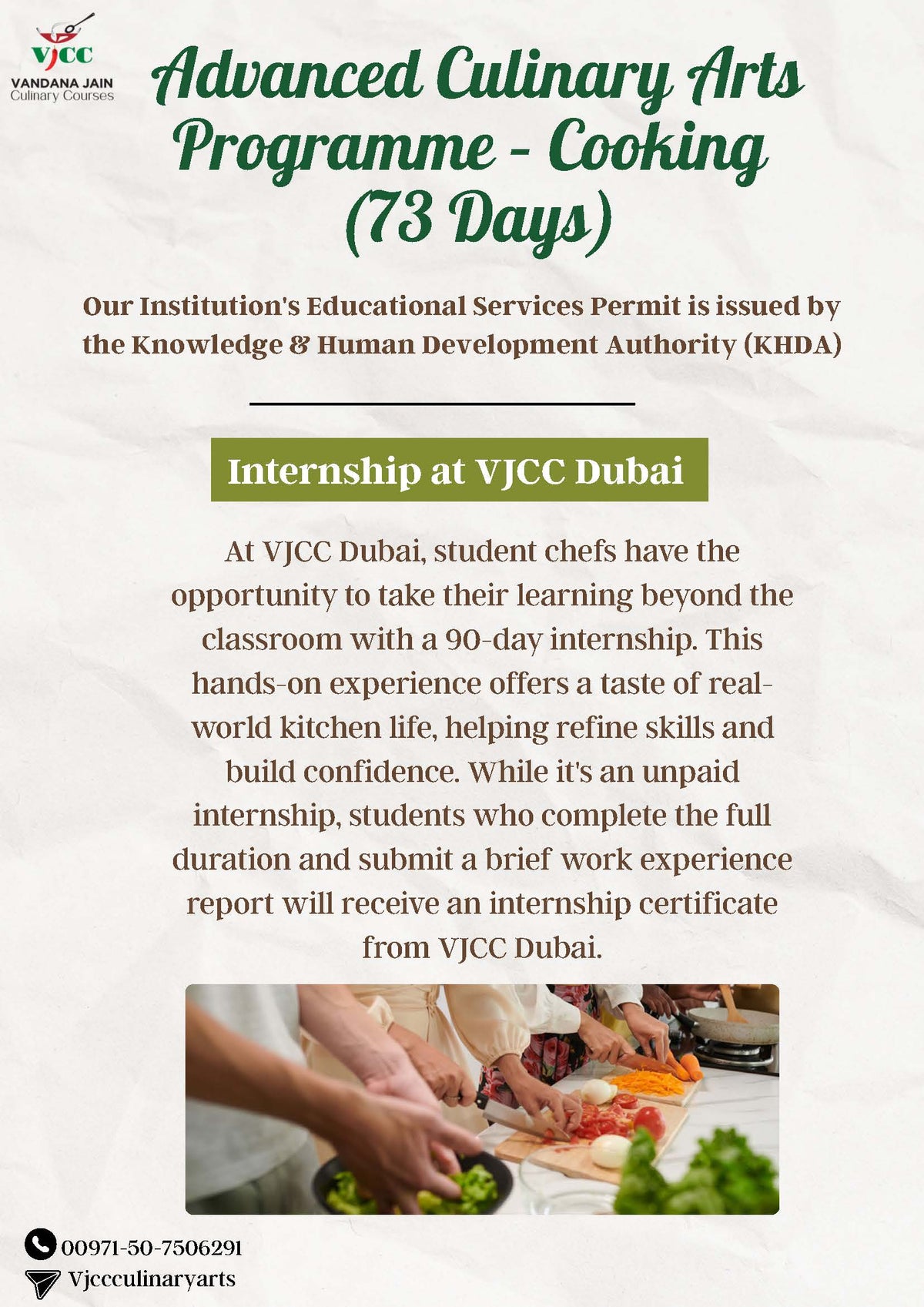 73 Day Advanced Culinary Arts Progamme-Cooking