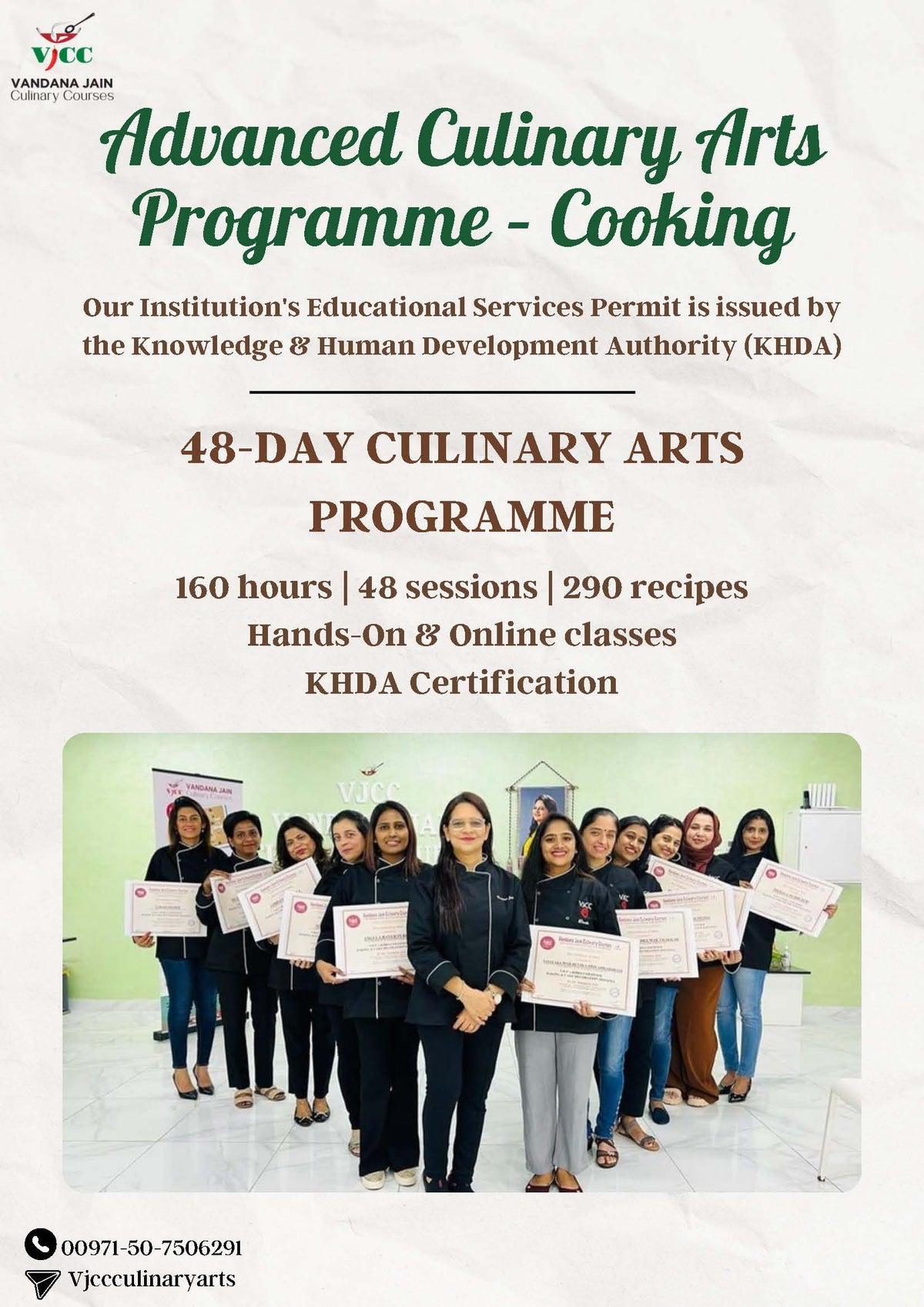 Advanced Culinary Arts Programme - Cooking (48-Day)