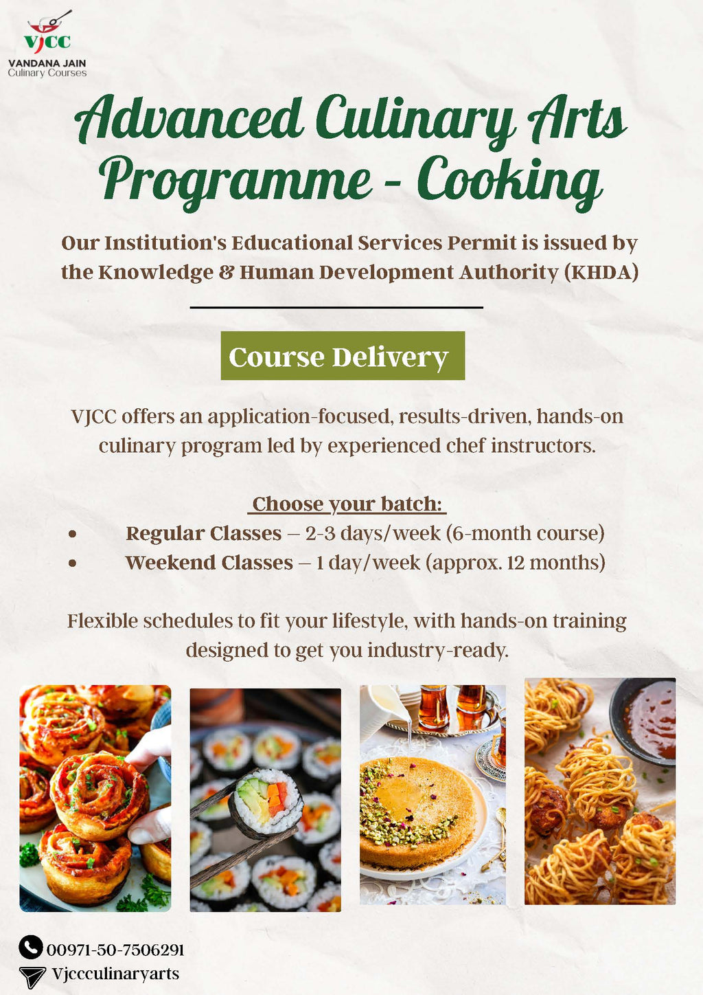 Advanced Culinary Arts Programme - Cooking (48-Day)