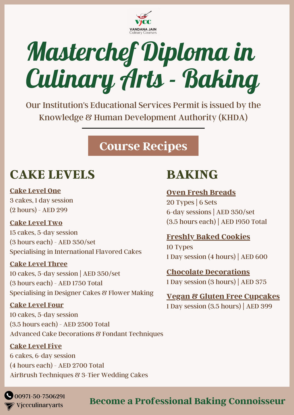 Masterchef Diploma in Culinary Arts - Baking (35 Days)