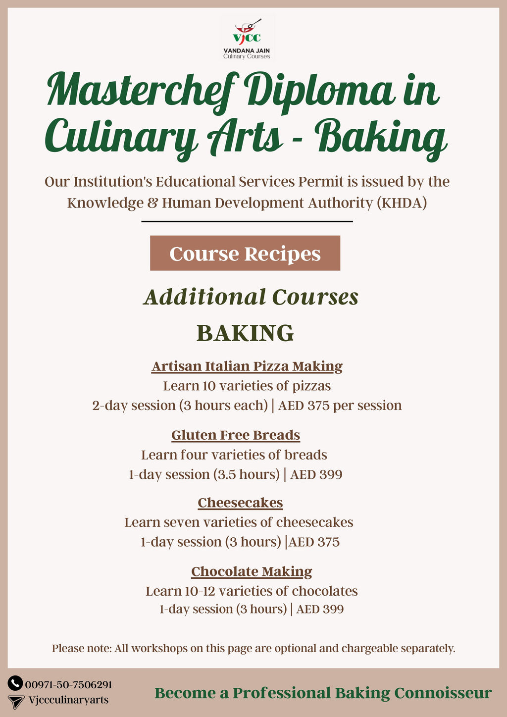 Masterchef Diploma in Culinary Arts - Baking (35 Days)