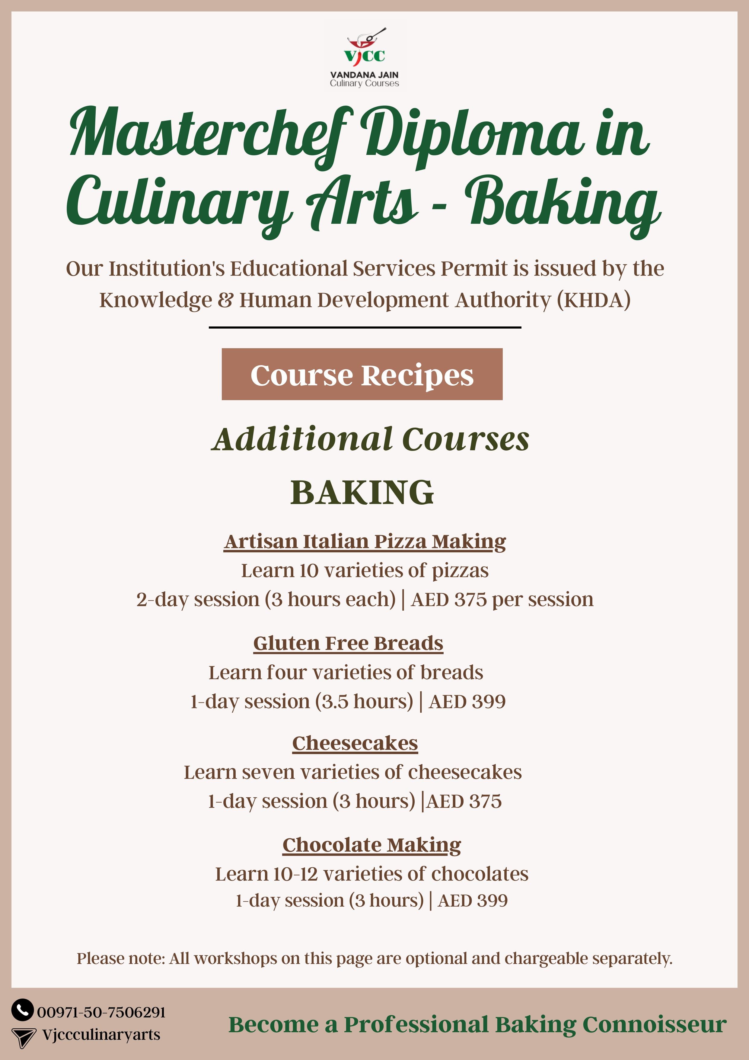 Masterchef Diploma in Culinary Arts - Baking (35 Days)