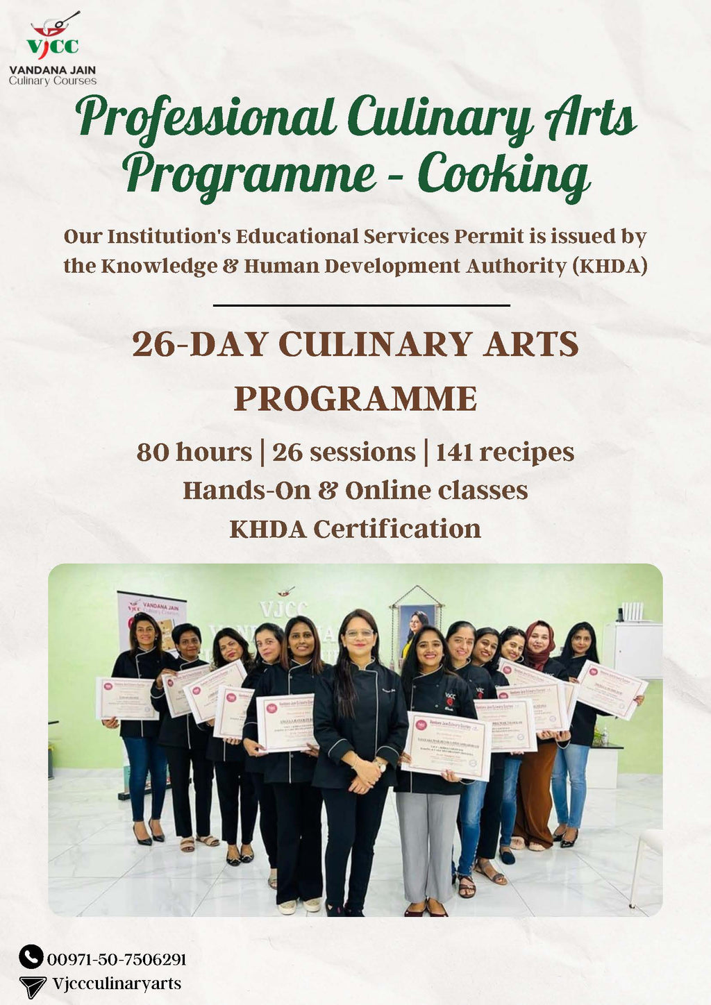 26 Day Culinary Arts Programme-Cooking