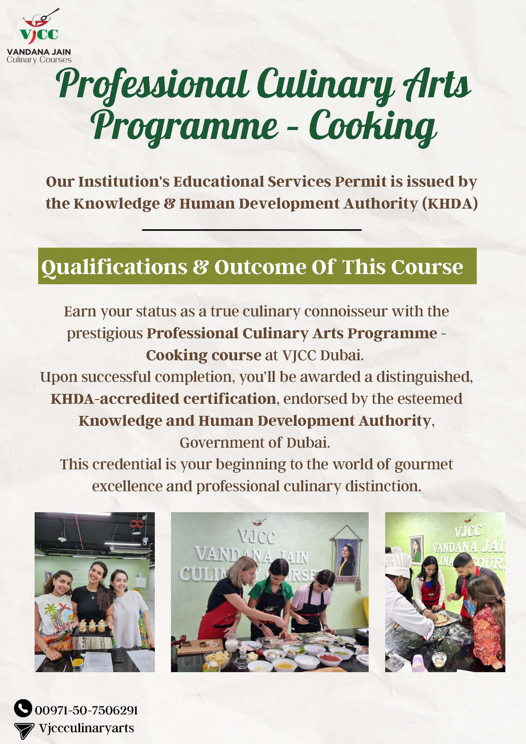 26 Day Culinary Arts Programme-Cooking