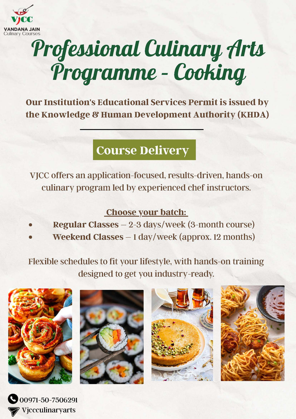 26 Day Culinary Arts Programme-Cooking