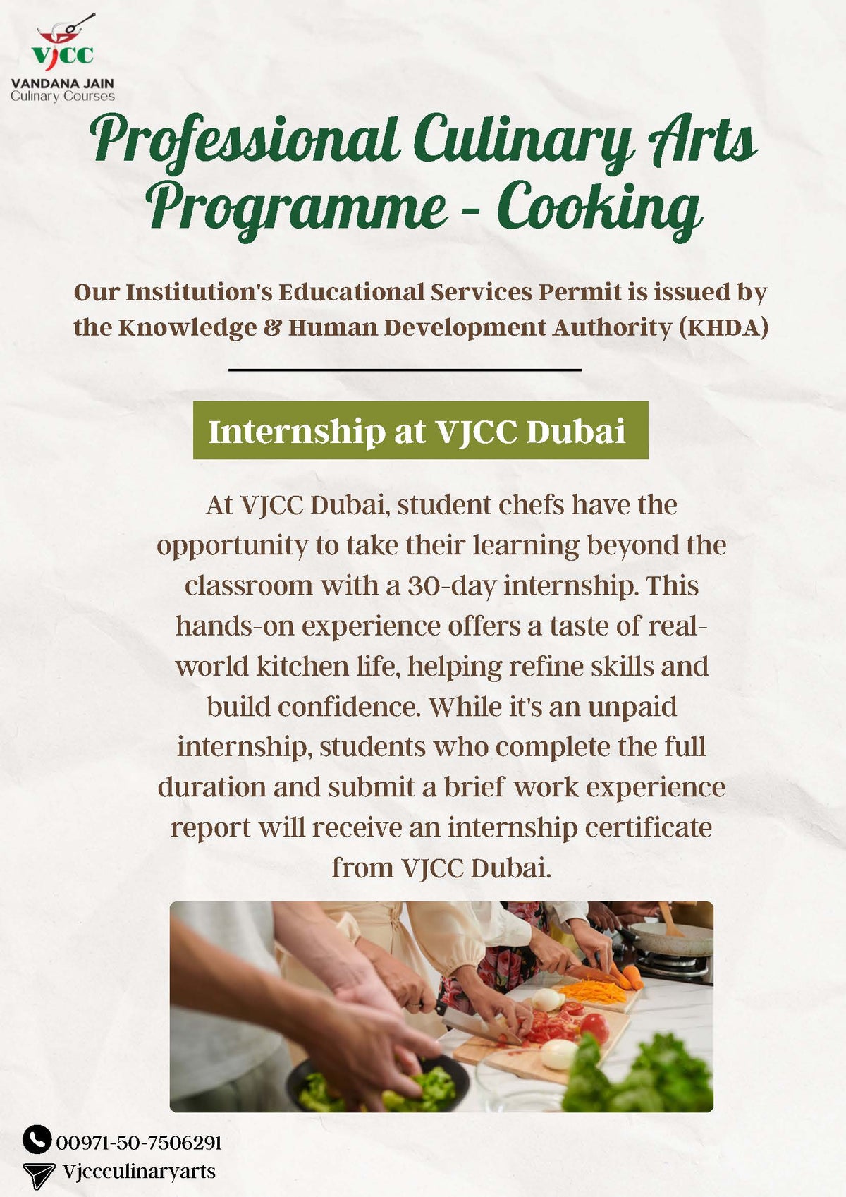 26 Day Culinary Arts Programme-Cooking