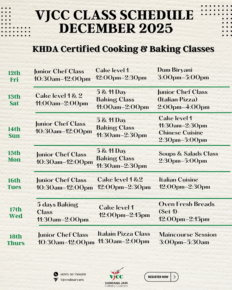 Upcoming course schedules