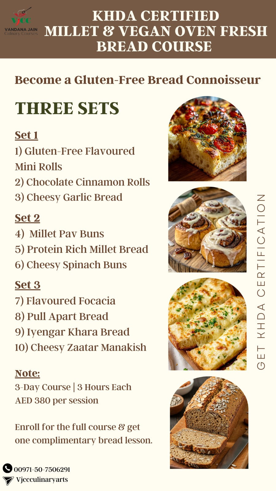 Millet & Gluten-Free Breads Course – VJCC