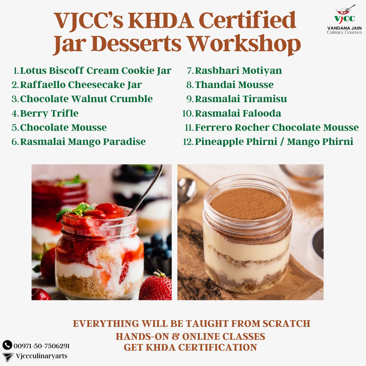 Jar Desserts Workshop