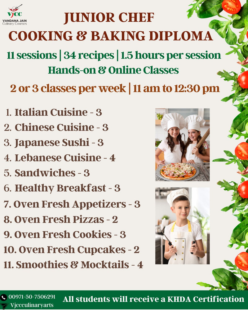 Junior Chef Cooking & Baking Diploma